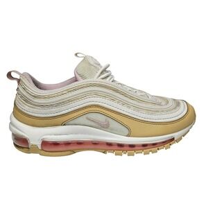 Nike Air Max 97 Kids 7Y Tan Cream Pink Low Top Sneakers Athletic 921522-113